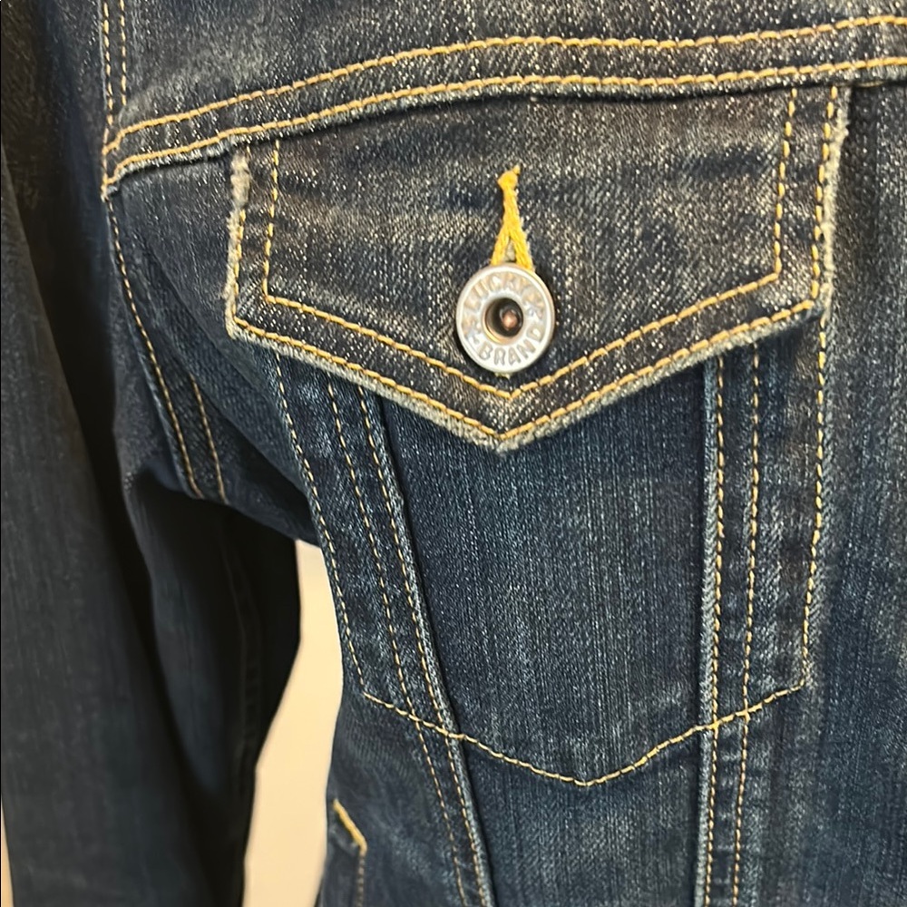 Lucky Brand Blue Jean Jacket Classic Denim Style - Picture 4 of 13